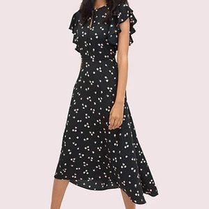 Kate Spade Ditsy Begonia Flutter Sleeve Dress